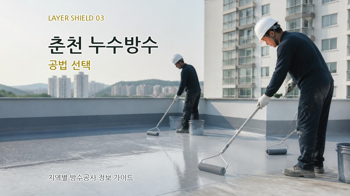 춘천 누수방수 공법 선택