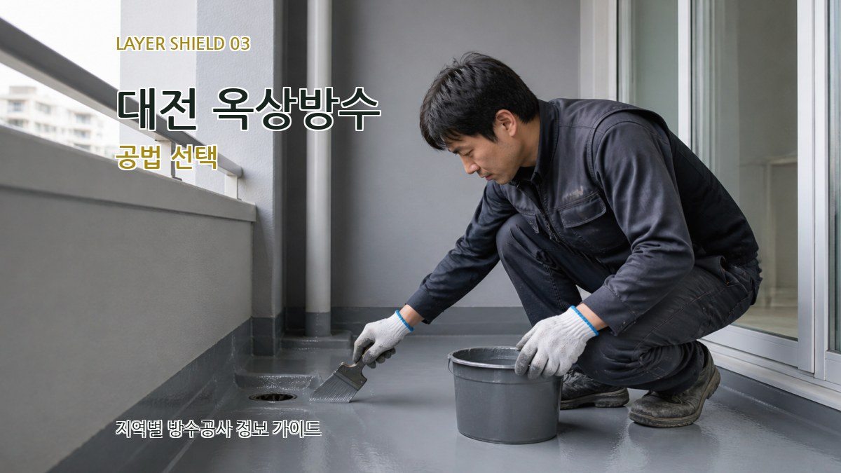 대전 옥상방수 공법 선택