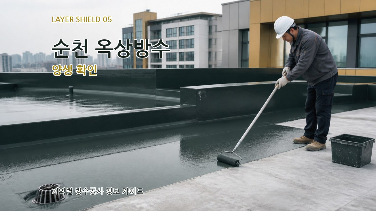 순천 옥상방수 양생 확인