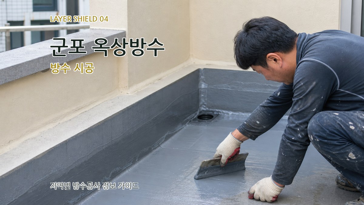 군포 옥상방수 방수 시공