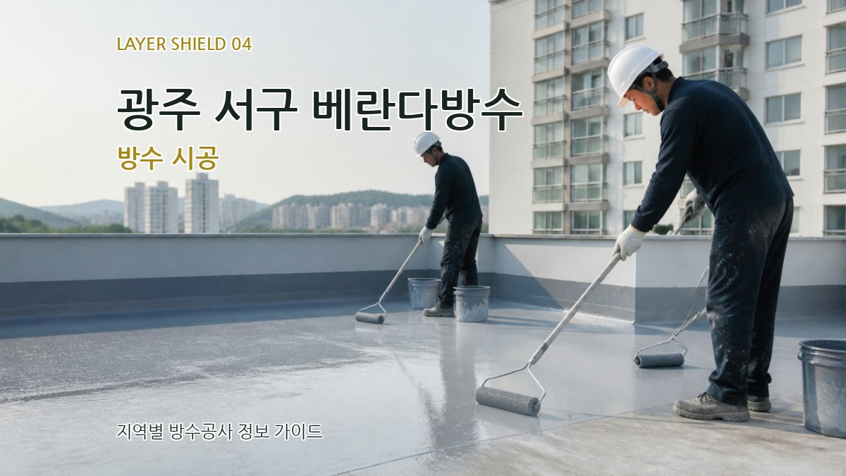 광주 서구 베란다방수 방수 시공