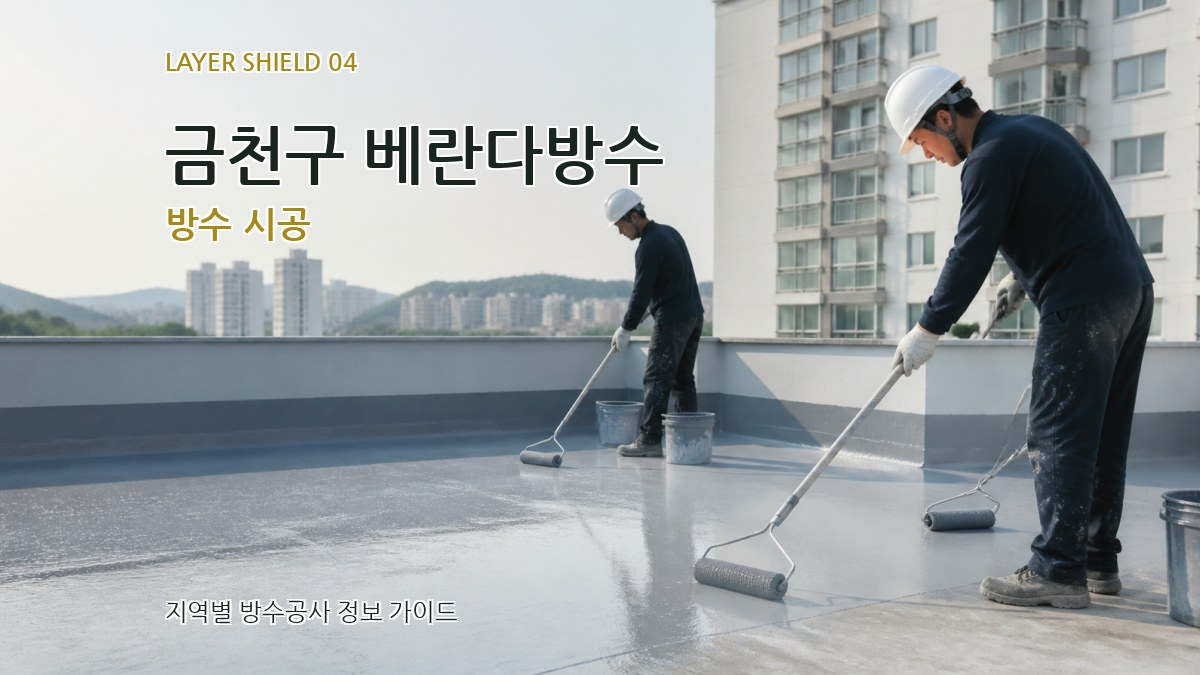 금천구 베란다방수 방수 시공