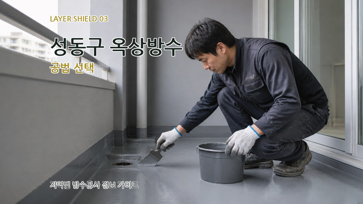 성동구 옥상방수 공법 선택