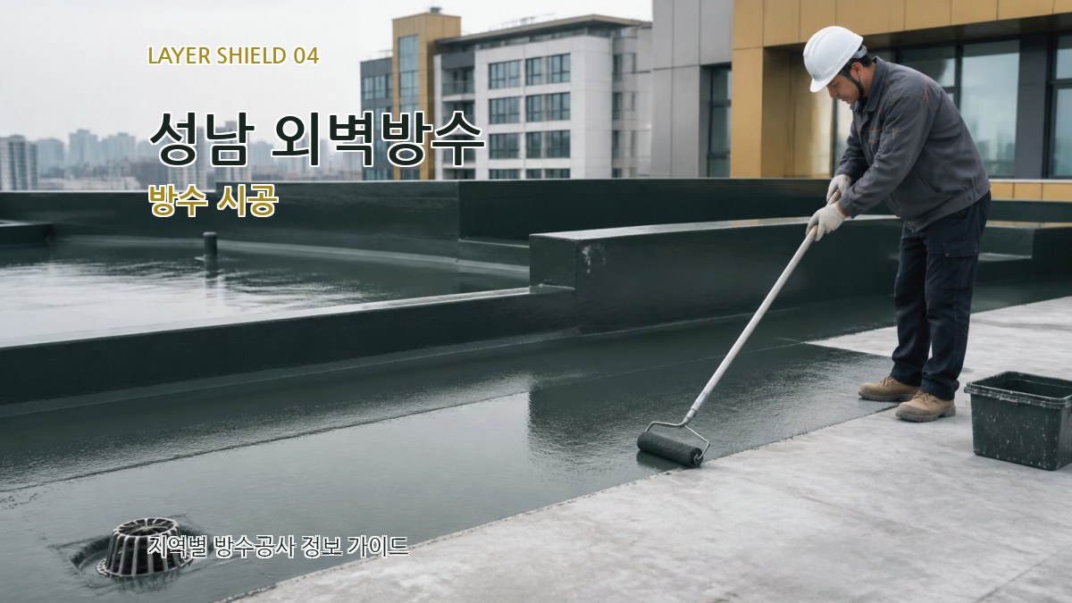 성남 외벽방수 방수 시공