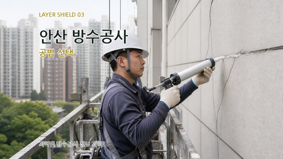 안산 방수공사 공법 선택