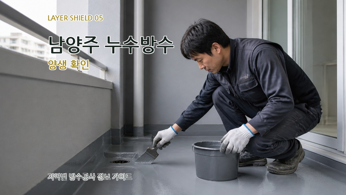 남양주 누수방수 양생 확인