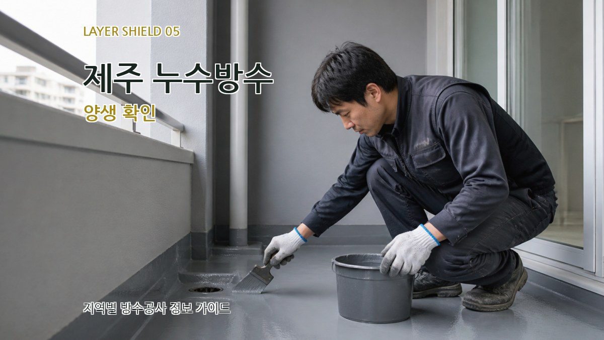 제주 누수방수 양생 확인