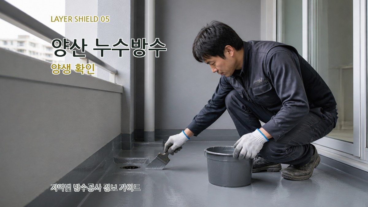 양산 누수방수 양생 확인