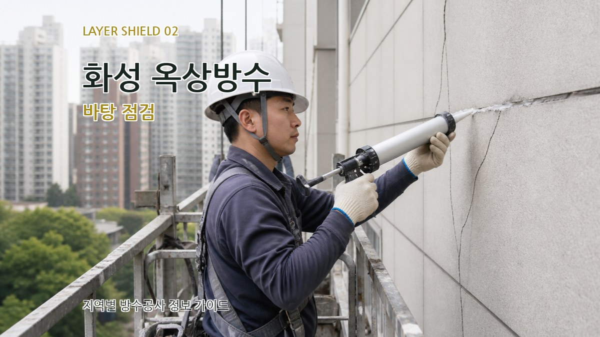 화성 옥상방수 바탕 점검