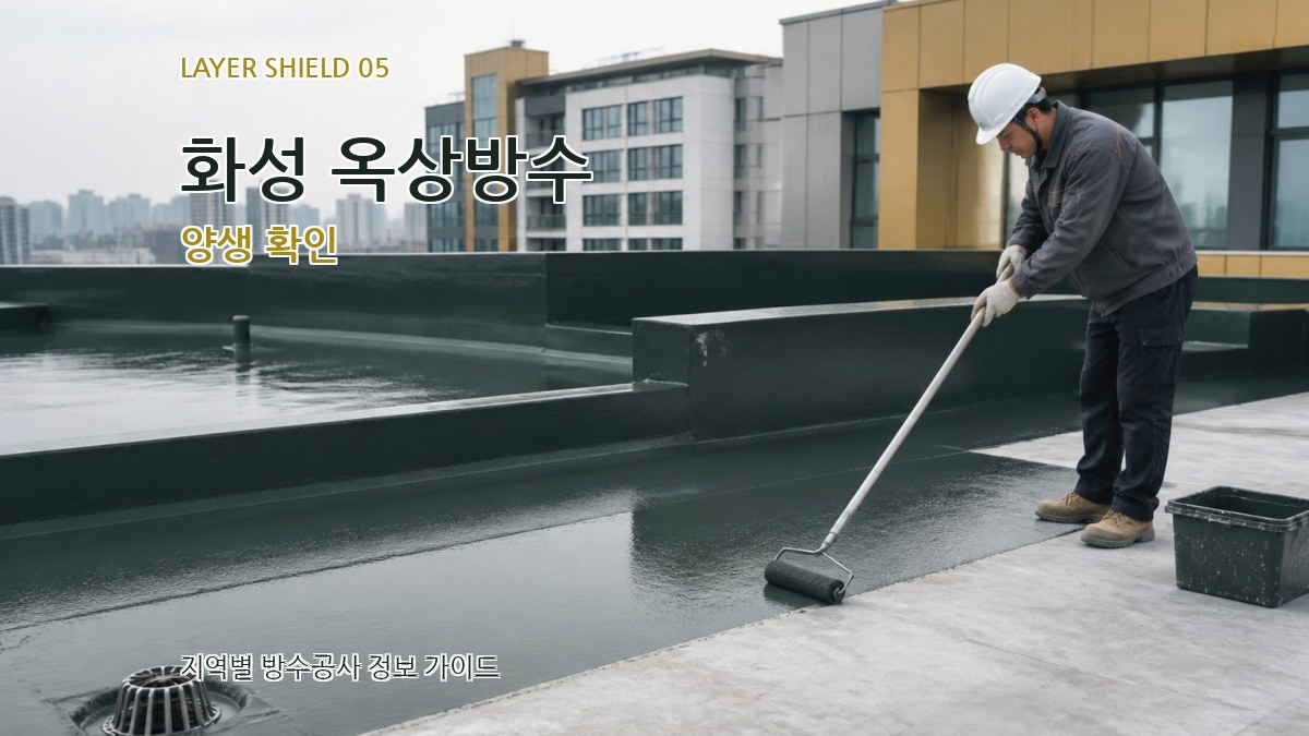 화성 옥상방수 양생 확인