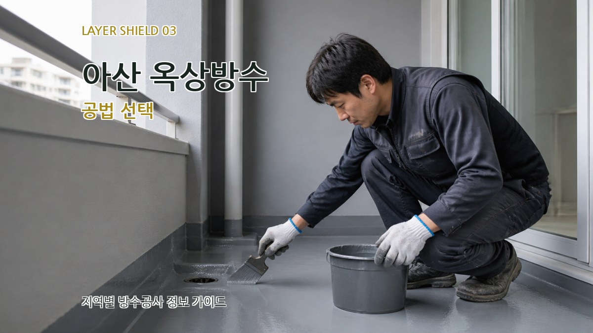 아산 옥상방수 공법 선택