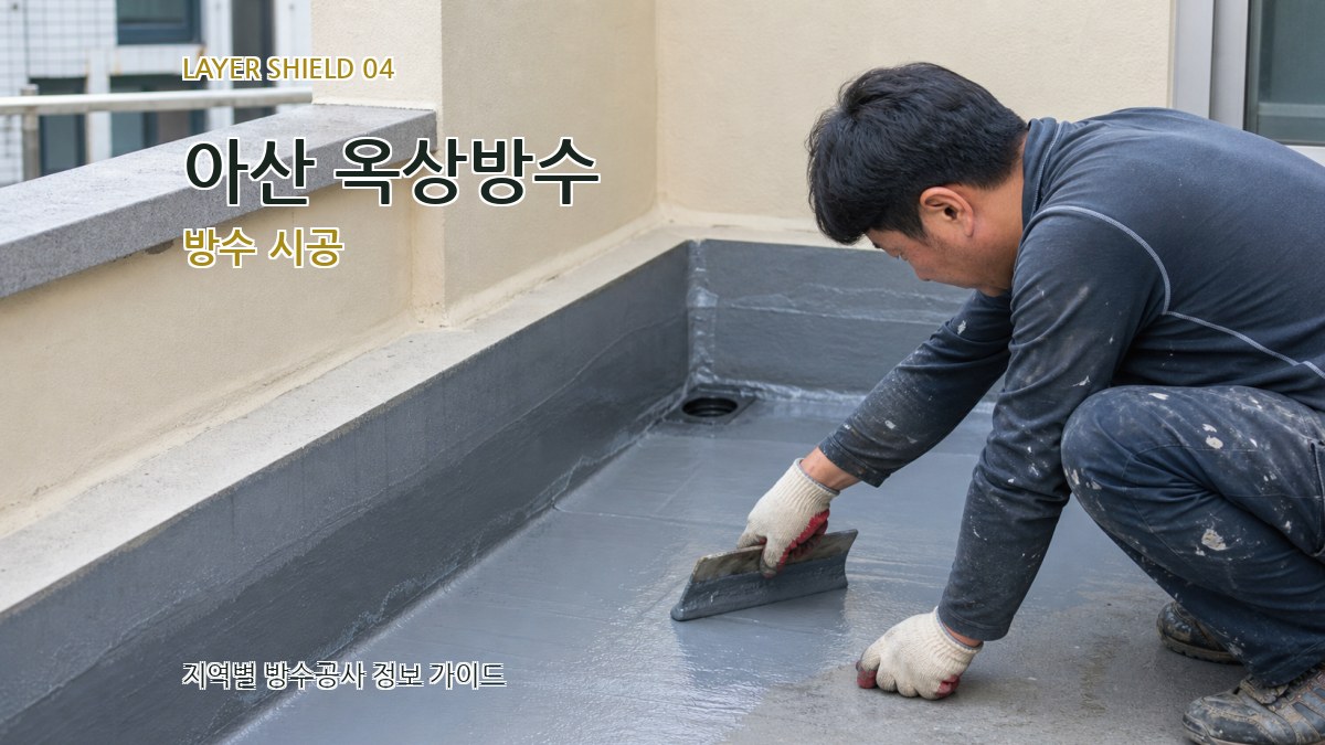 아산 옥상방수 방수 시공