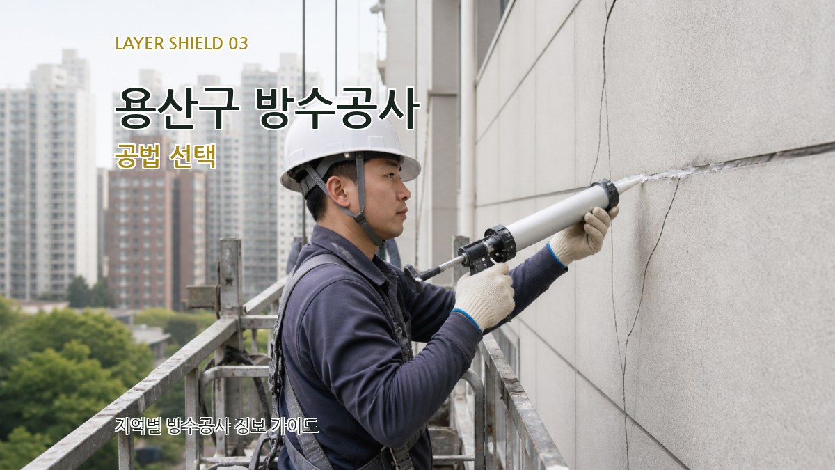 용산구 방수공사 공법 선택