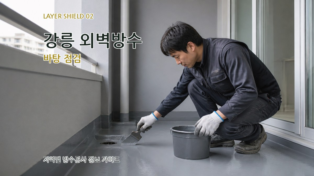 강릉 외벽방수 바탕 점검