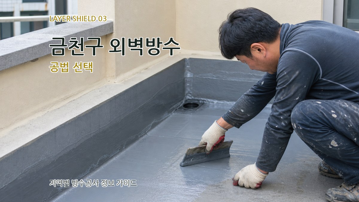 금천구 외벽방수 공법 선택