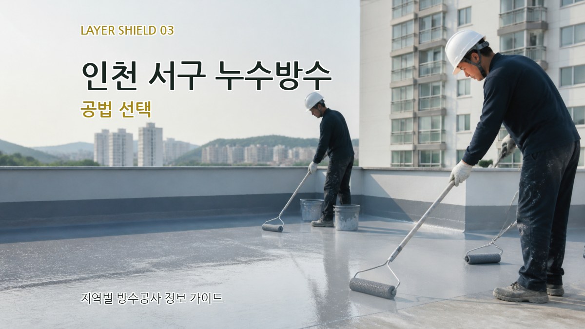 인천 서구 누수방수 공법 선택