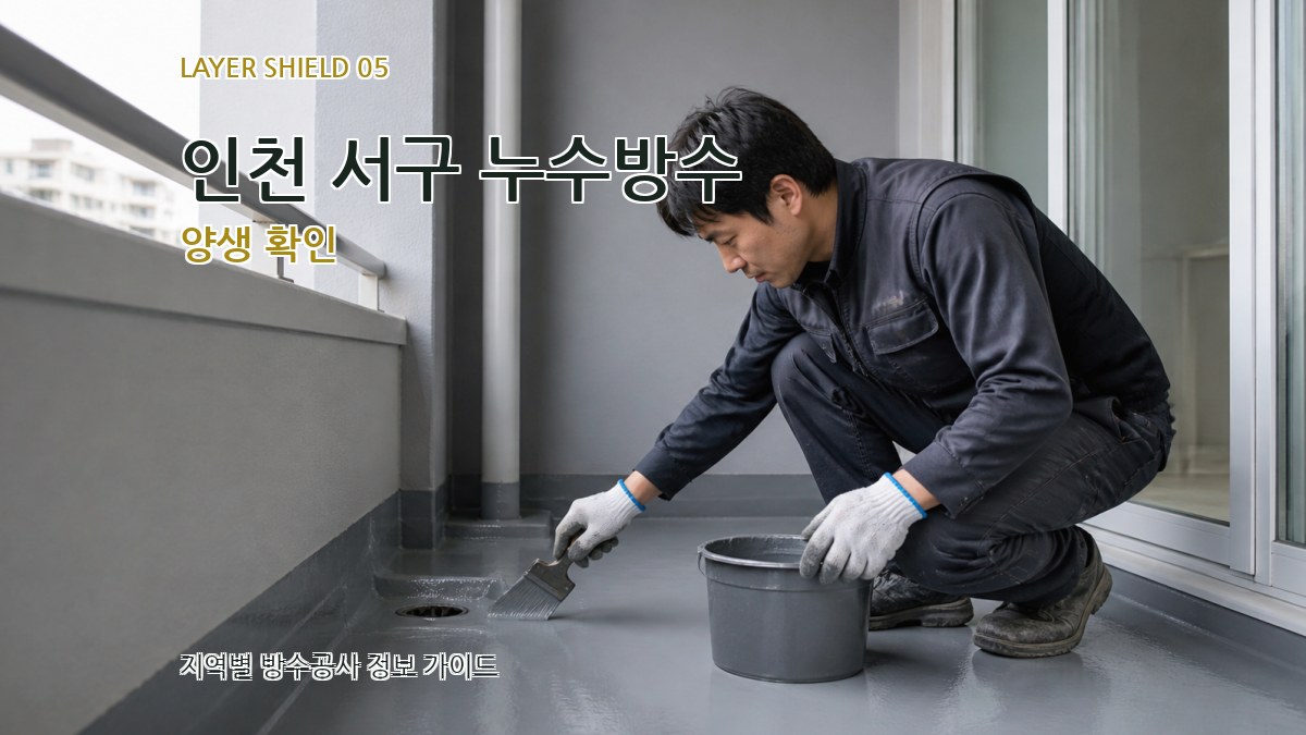 인천 서구 누수방수 양생 확인