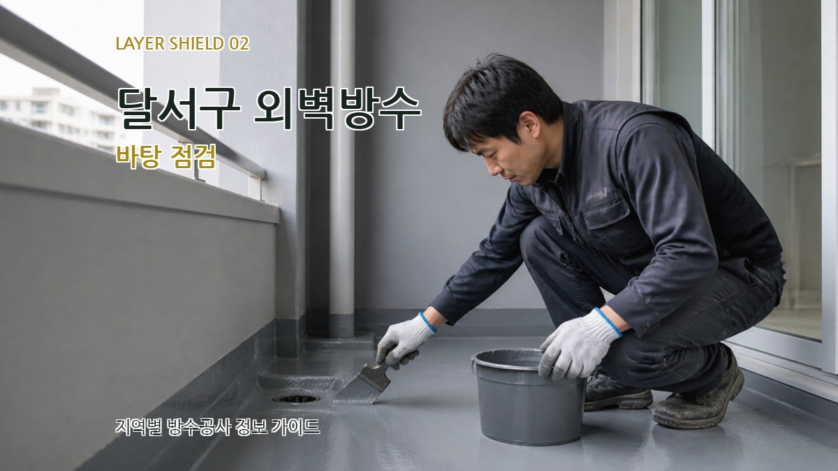 달서구 외벽방수 바탕 점검