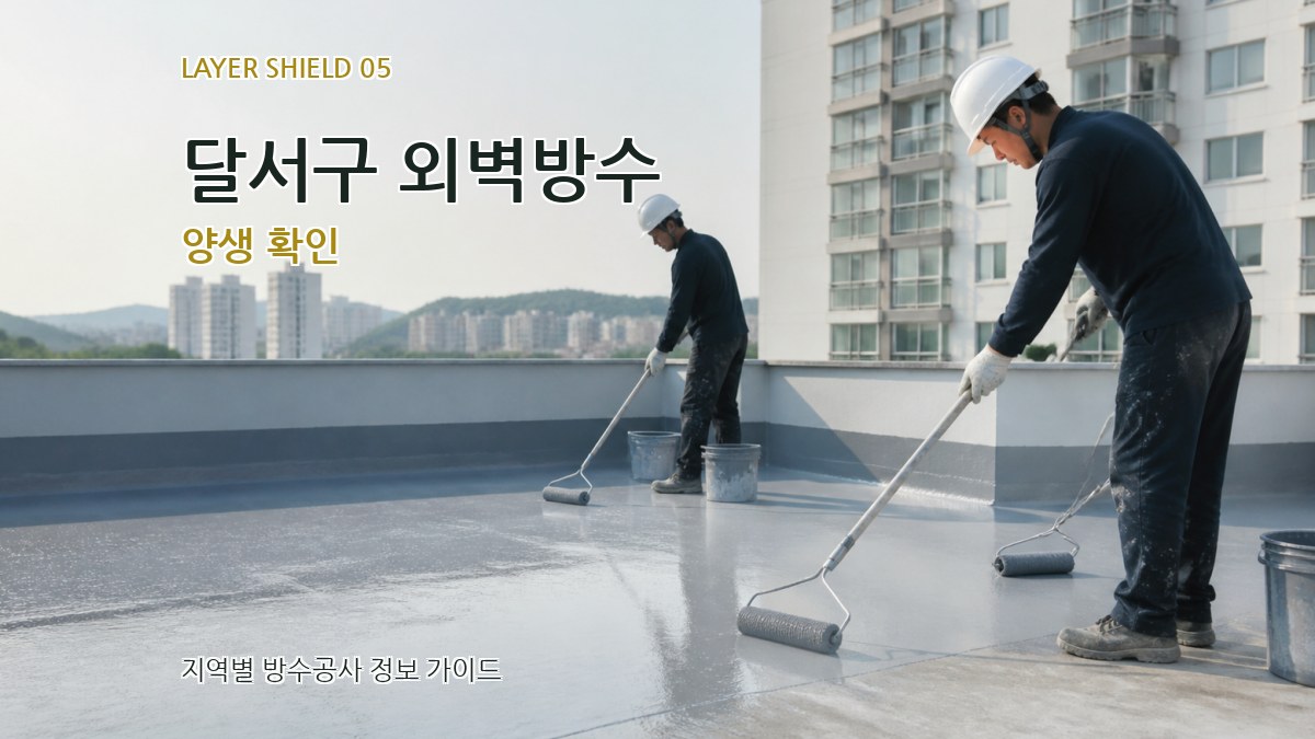달서구 외벽방수 양생 확인