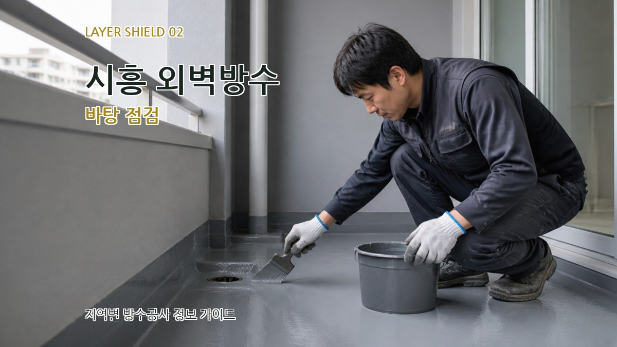 시흥 외벽방수 바탕 점검