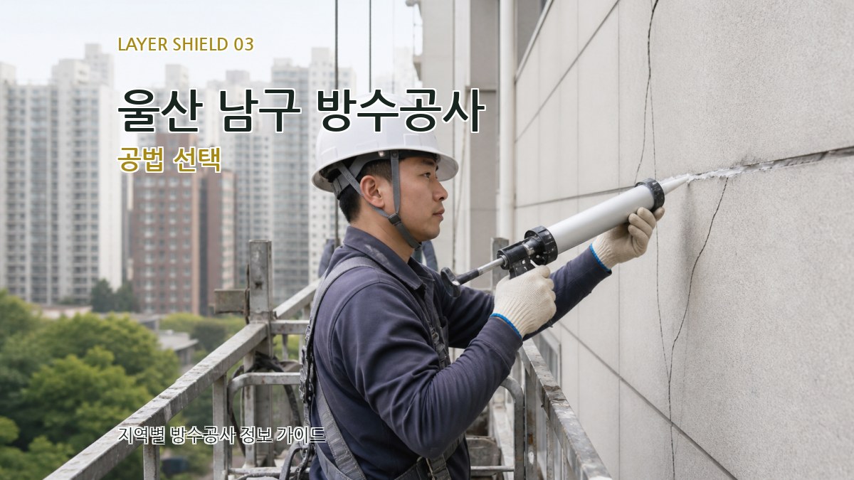 울산 남구 방수공사 공법 선택