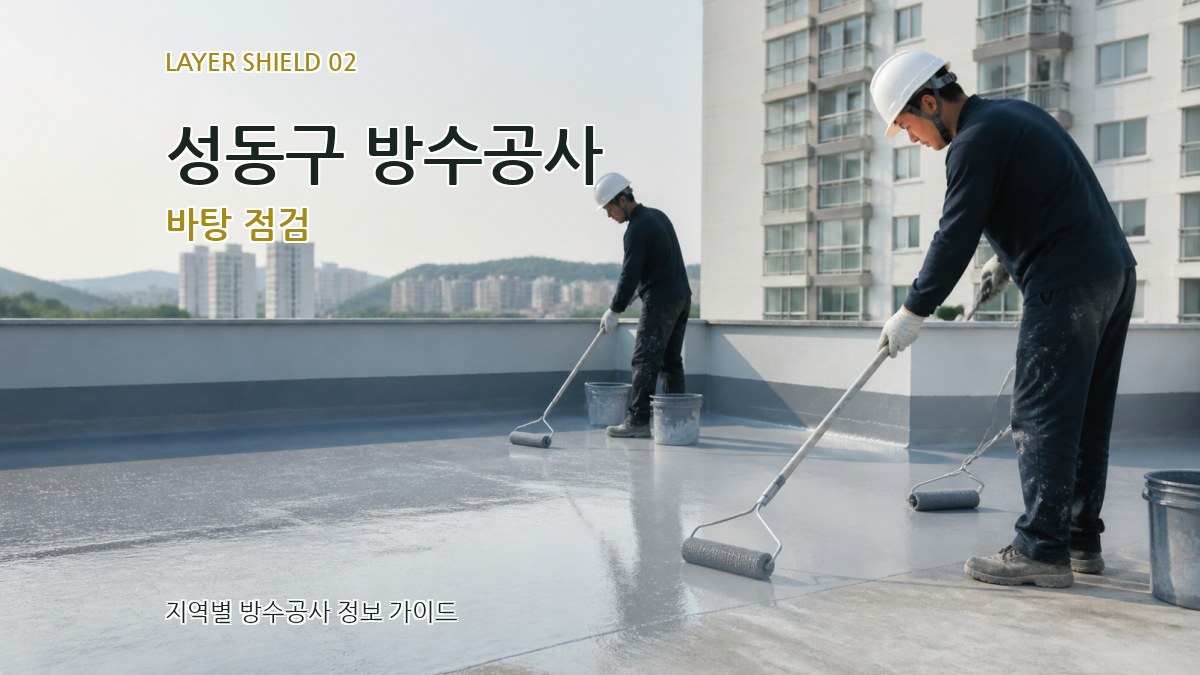 성동구 방수공사 바탕 점검
