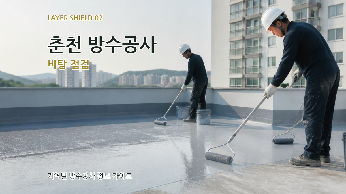 춘천 방수공사 바탕 점검