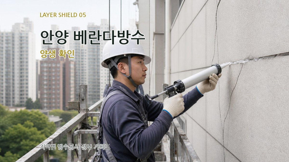 안양 베란다방수 양생 확인