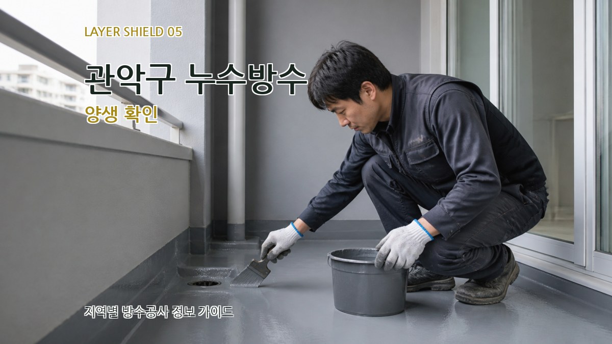 관악구 누수방수 양생 확인