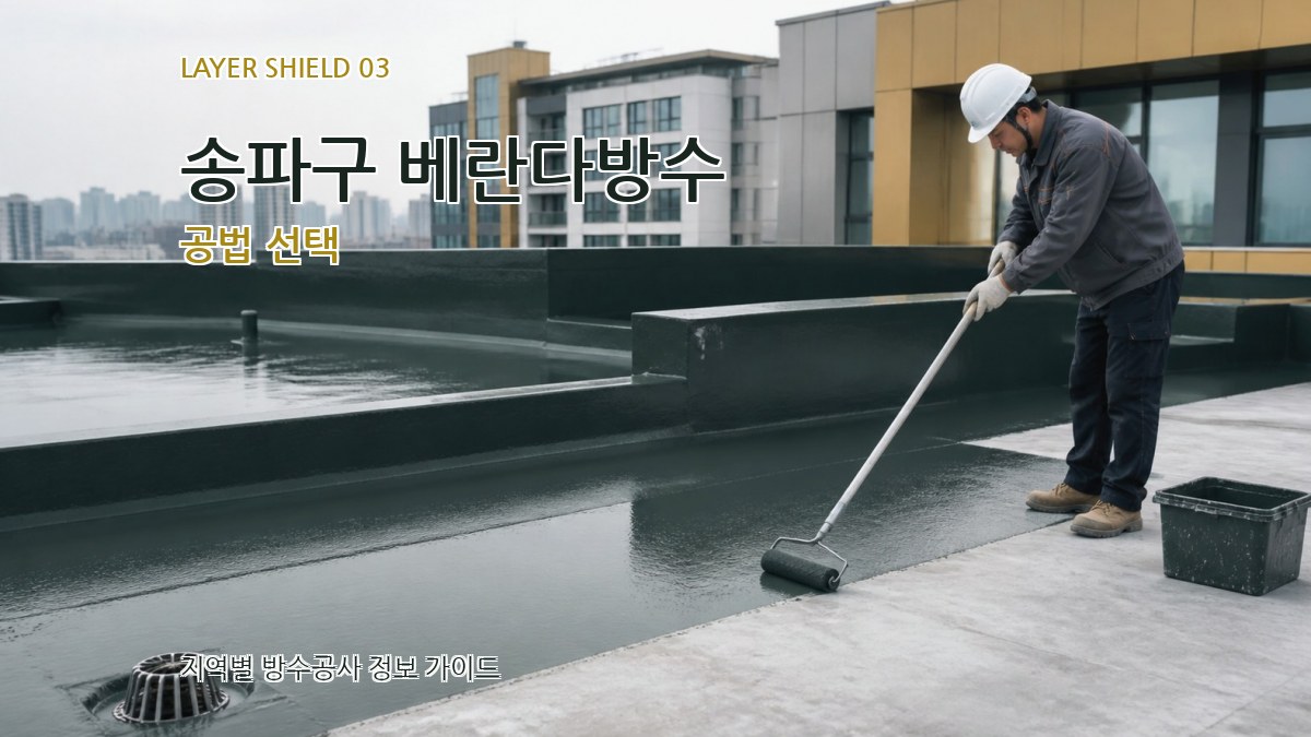 송파구 베란다방수 공법 선택