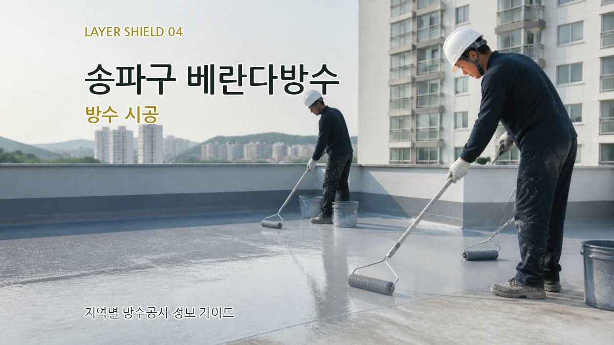 송파구 베란다방수 방수 시공