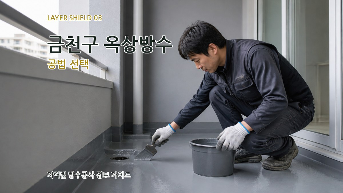 금천구 옥상방수 공법 선택