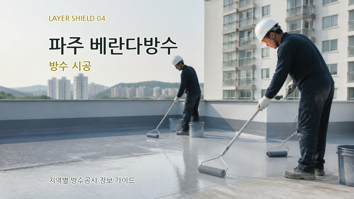 파주 베란다방수 방수 시공