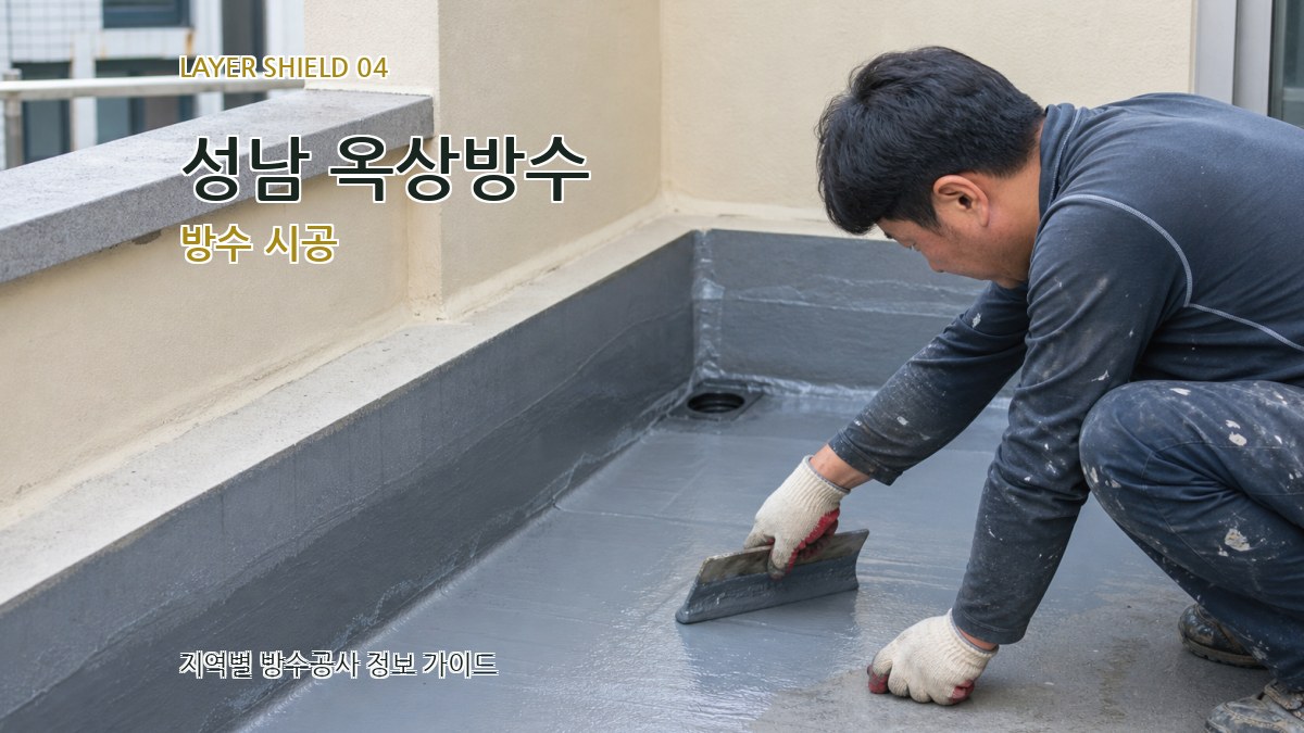성남 옥상방수 방수 시공