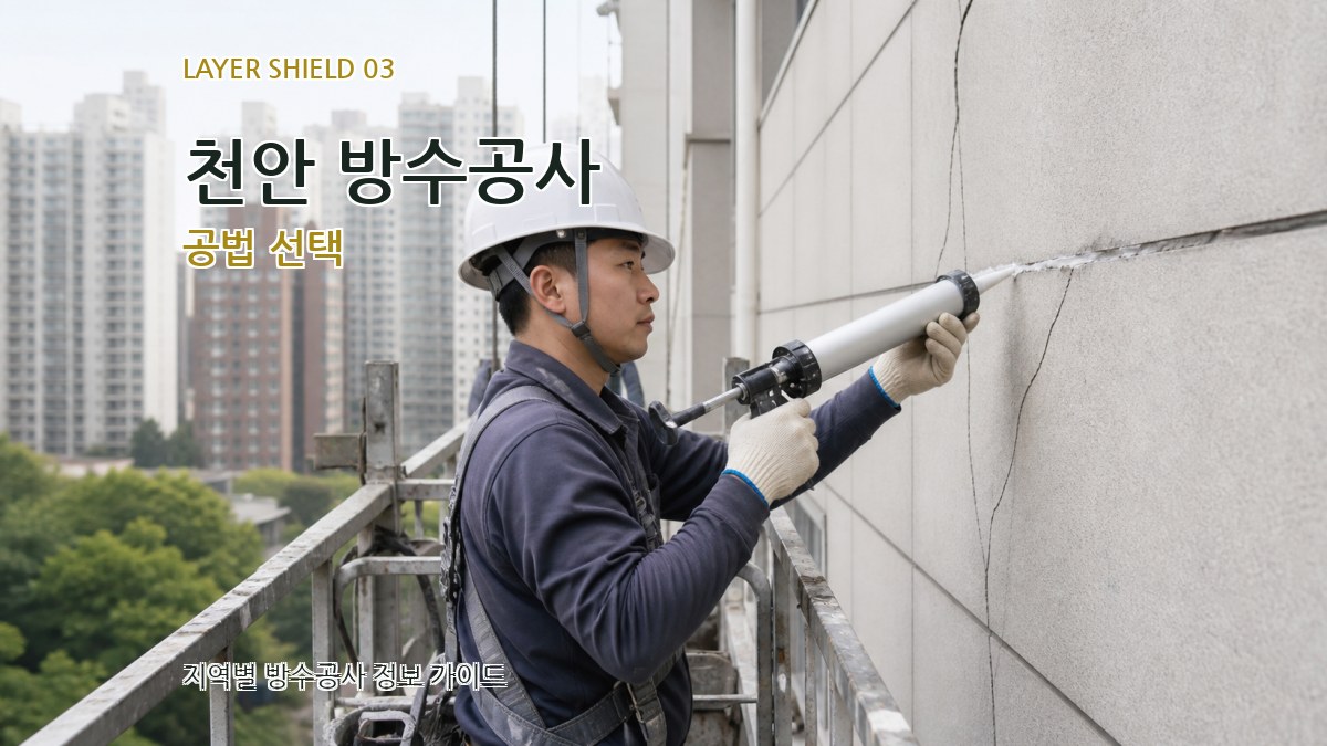 천안 방수공사 공법 선택