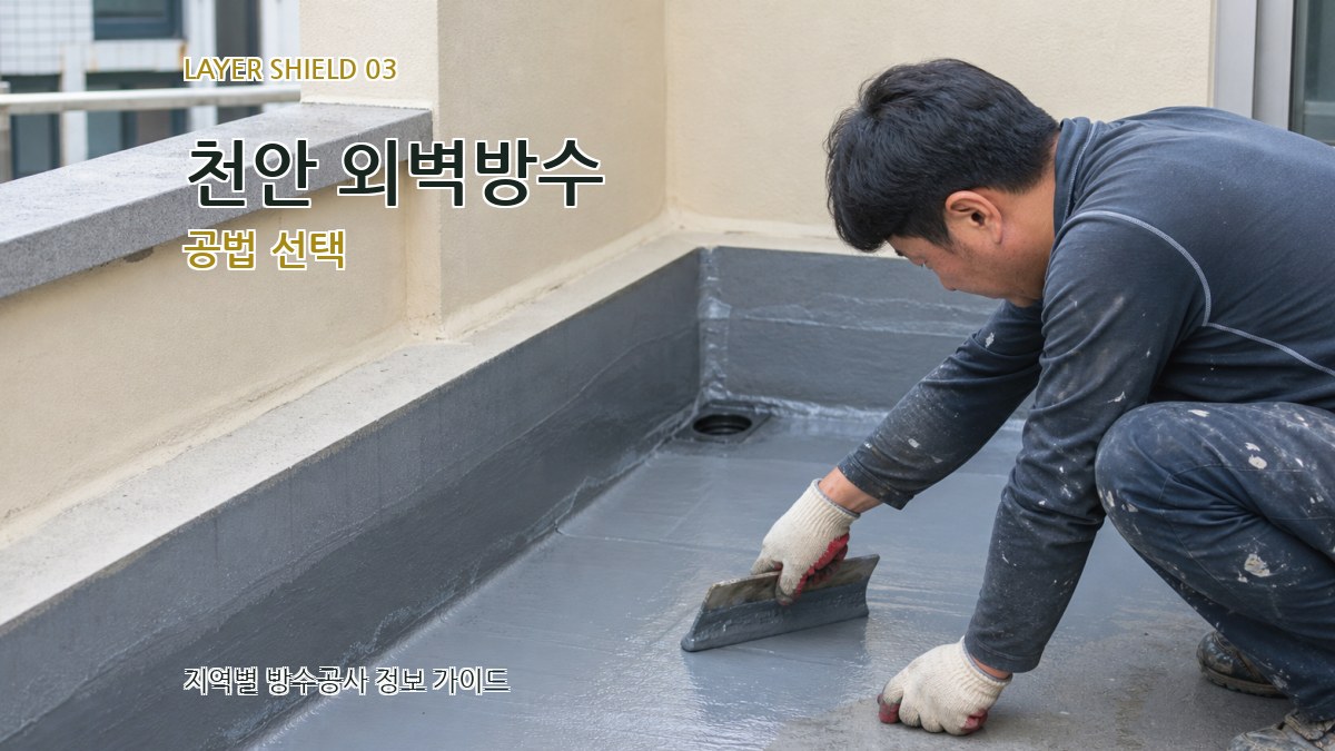 천안 외벽방수 공법 선택
