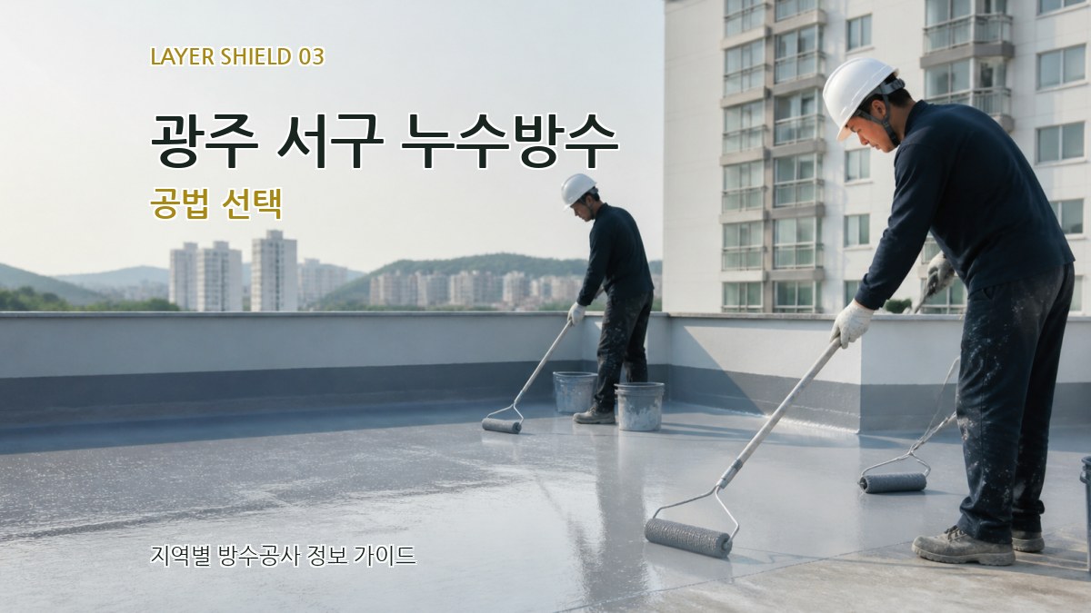광주 서구 누수방수 공법 선택