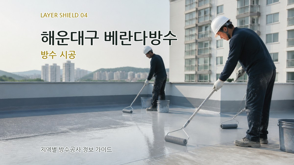 해운대구 베란다방수 방수 시공