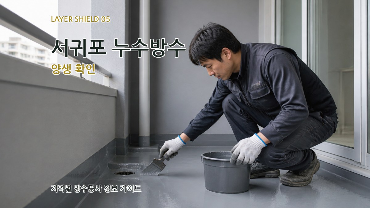 서귀포 누수방수 양생 확인