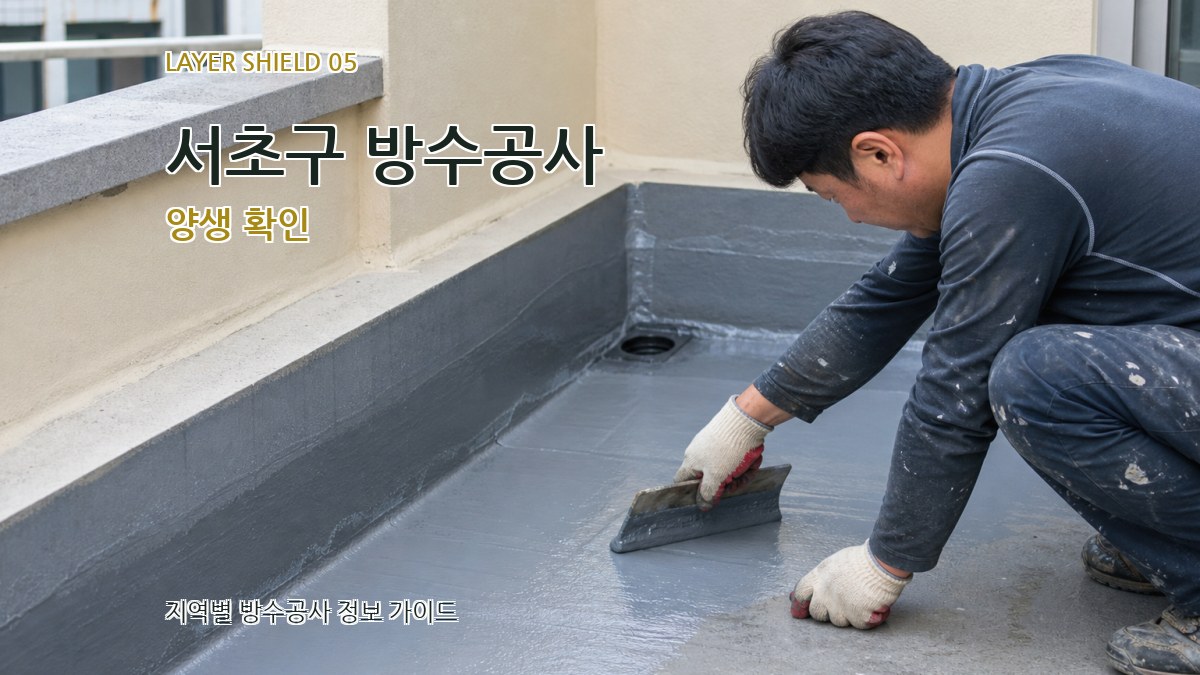 서초구 방수공사 양생 확인