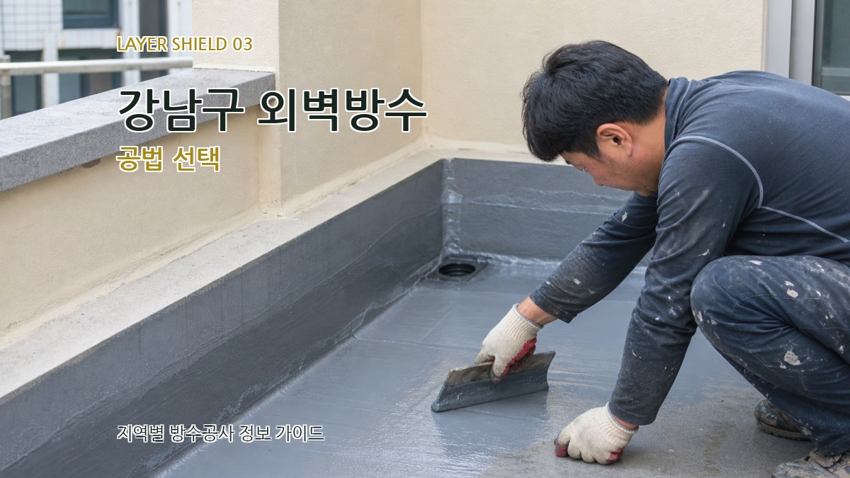 강남구 외벽방수 공법 선택