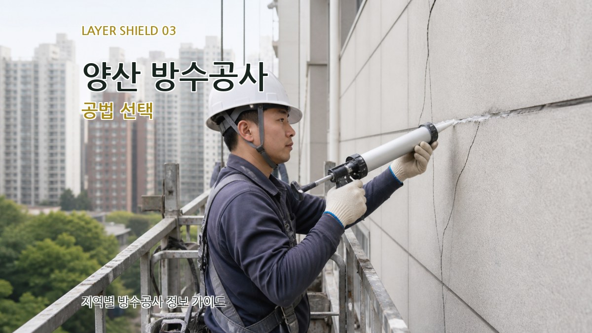 양산 방수공사 공법 선택