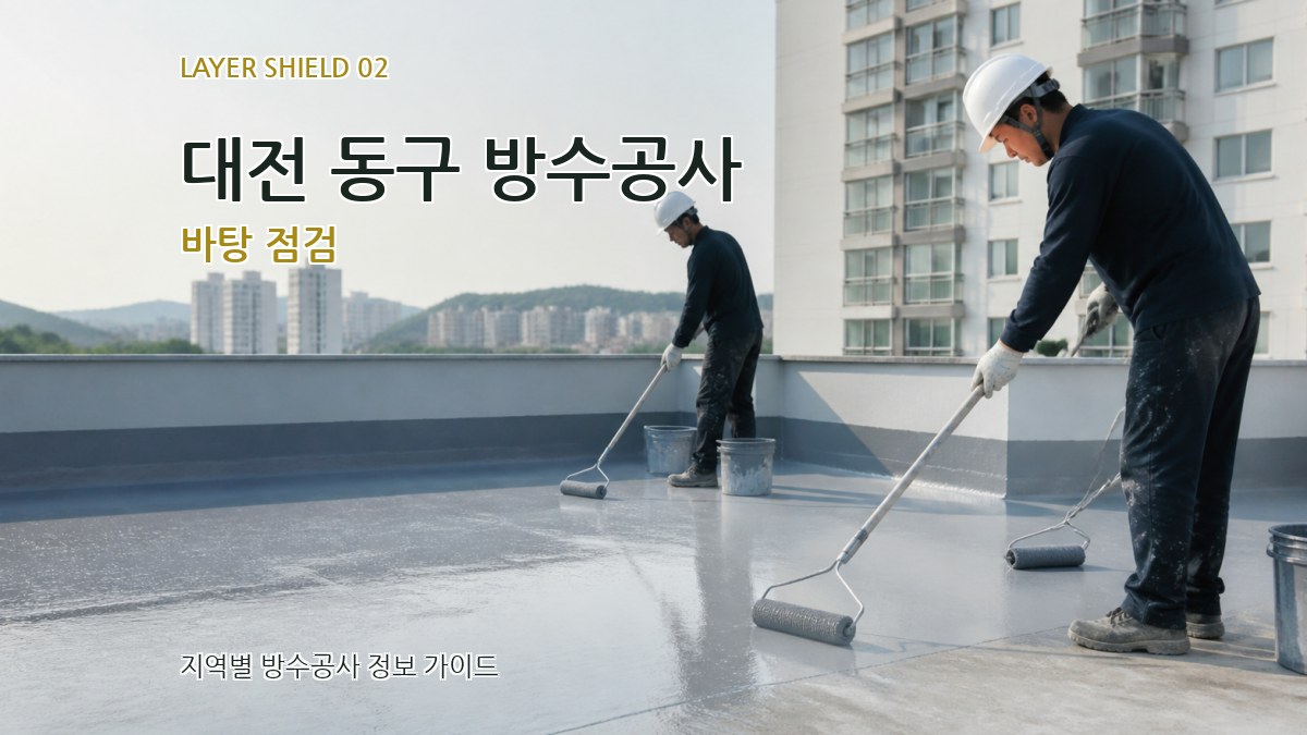 대전 동구 방수공사 바탕 점검