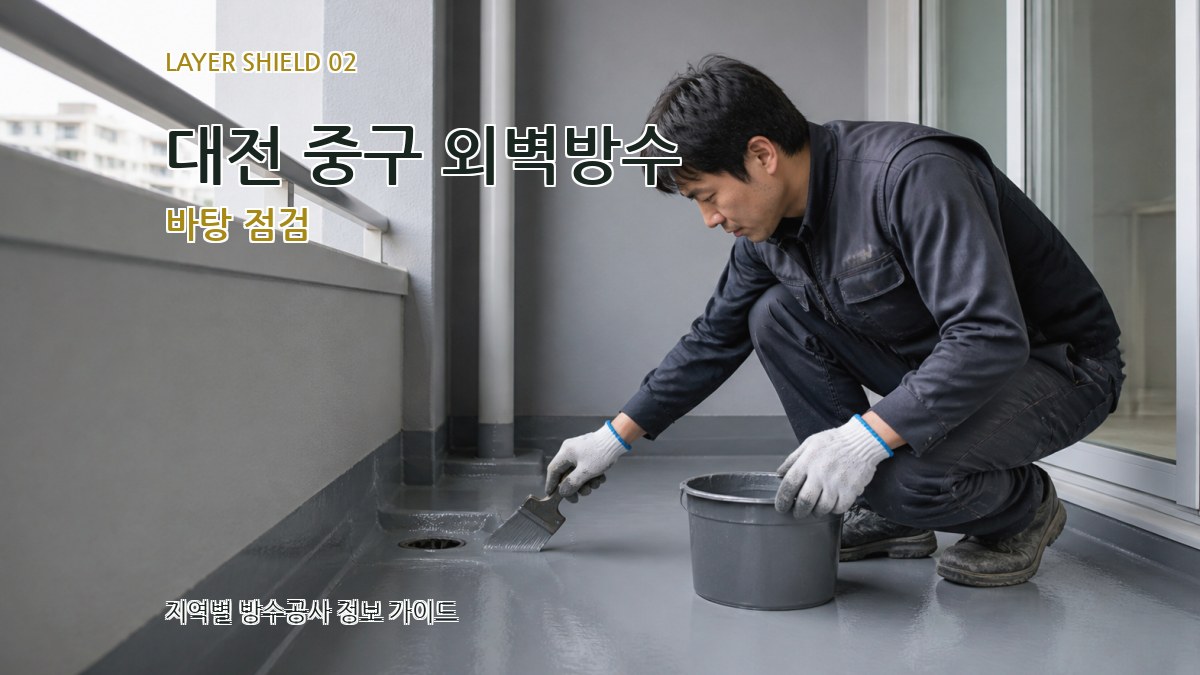 대전 중구 외벽방수 바탕 점검