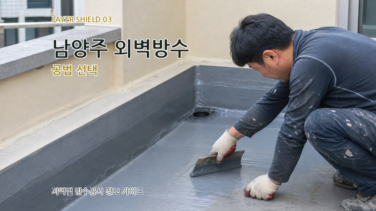 남양주 외벽방수 공법 선택