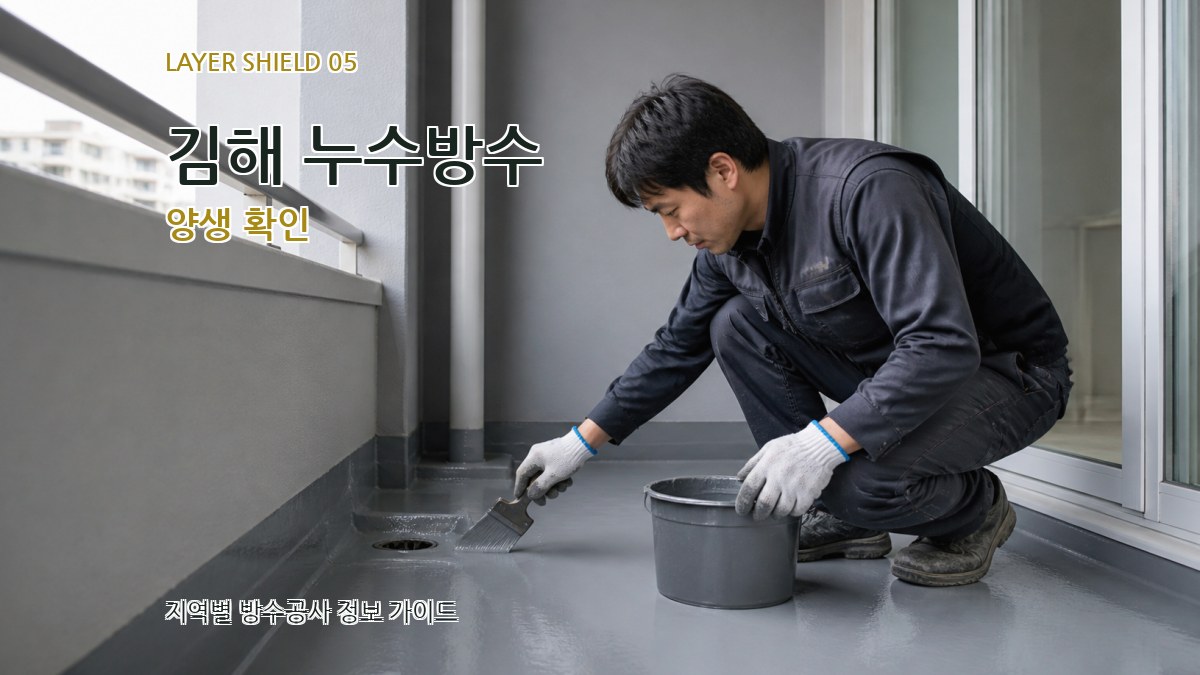김해 누수방수 양생 확인