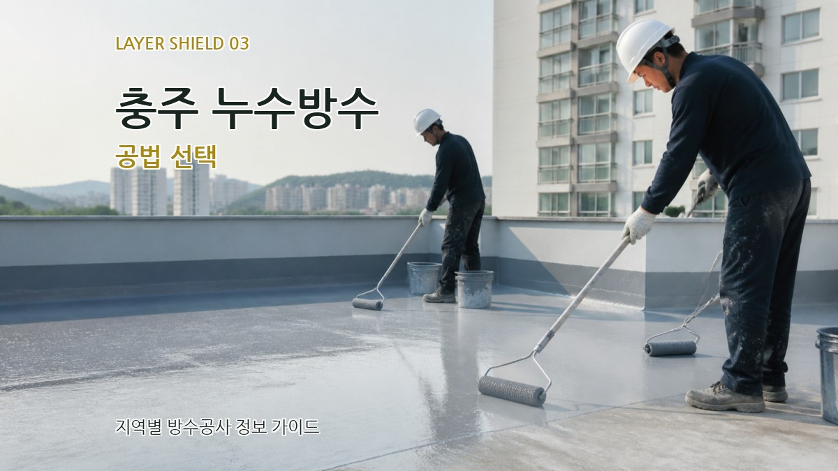 충주 누수방수 공법 선택