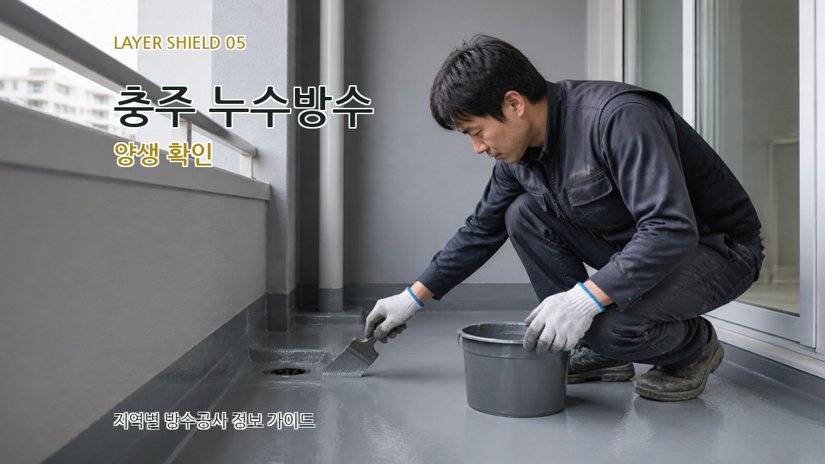 충주 누수방수 양생 확인