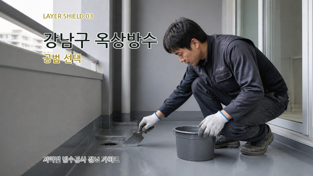 강남구 옥상방수 공법 선택