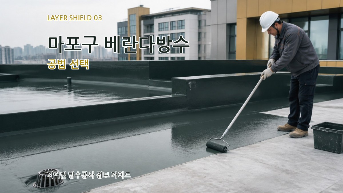 마포구 베란다방수 공법 선택